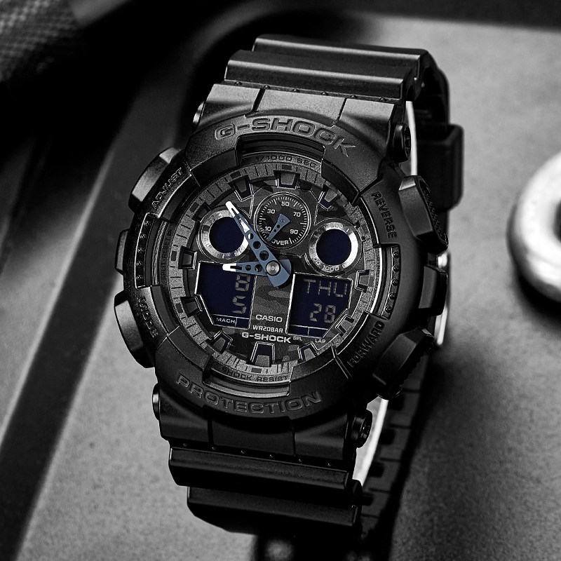 Casio watch men's gshock heart of darkness Wukong version sports waterproof electronic men's watch GA-100CF-1A