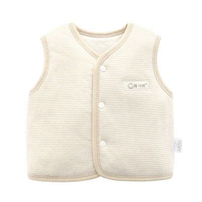 Baby vests and waistcoats, thickened and warm for autumn and winter, winter clothes for boys and girls, waistcoats made of pure cotton, autumn clothes for newborn children