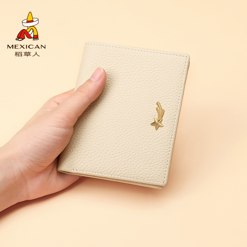 かかし財布 レディース 新作 本革 ニッチ財布 レディース 牛革 シンプル財布 小銭入れ 女性 カードホルダー