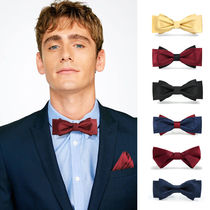 Silk bow Men bow tie men wedding groom wedding wedding red wine red suit collar flower bowtie