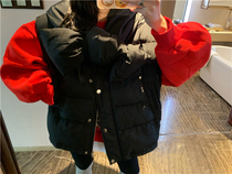 Special BORAKOO South Korea East Mendong self-retention oversized candy bow hooded cotton vest