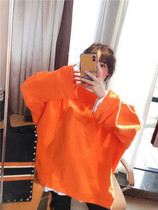 BORAKOO South Korea East Grand Gate Winter super good-looking big orange oversize loose long guard