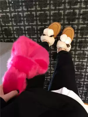 Special BORAKOO Korea East Grand Mendong Bora La self-contained Super rose pink plush bag