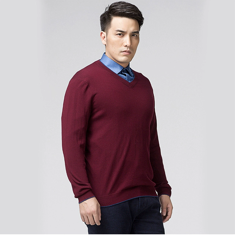 Áo len trẻ trung cho nam Áo len mùa đông Trung niên Áo len cổ chữ K Áo len cashmere HW65073M sơ mi nam đẹp