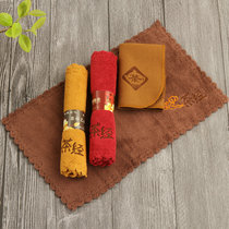 Thickened and velvet absorbent tea towel tea cloth raising purple sand pot special microfiber Japanese kung fu tea ceremony spare parts