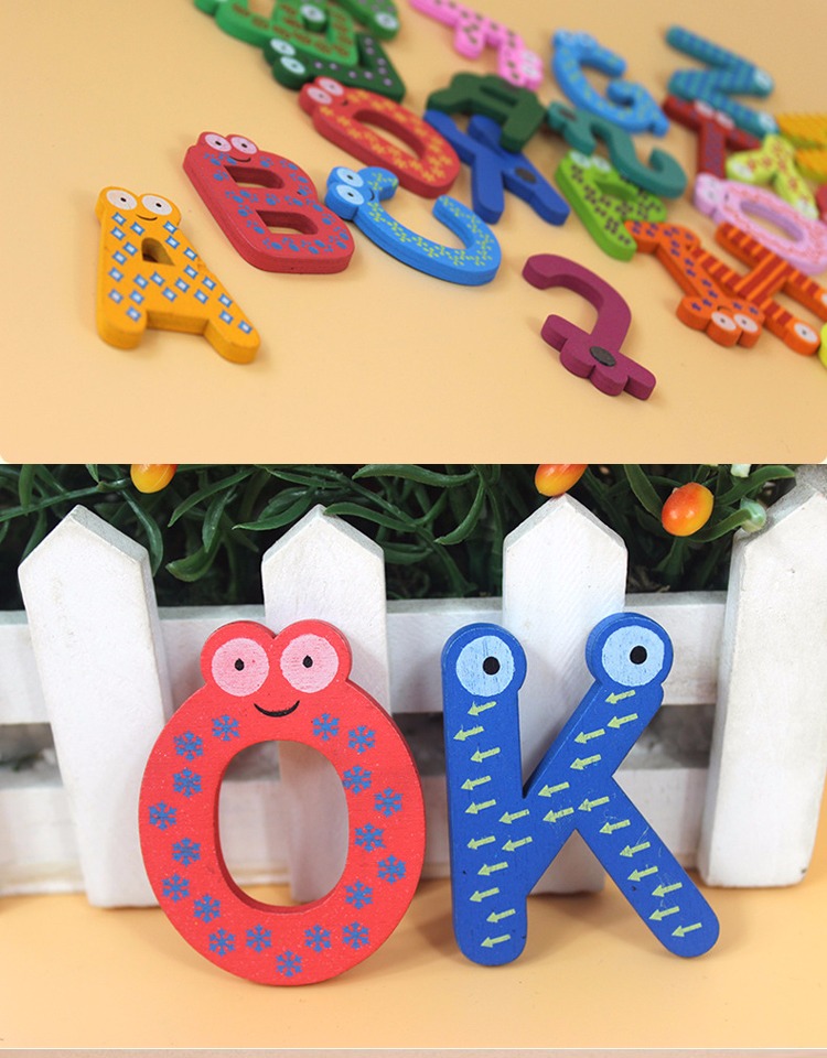 Gỗ dán giáo dục sớm dán từ tính đồ chơi giáo dục bé dán từ tính chữ pinyin kỹ thuật số dán trẻ em phim hoạt hình dán - Đồ chơi giáo dục sớm / robot đồ chơi robot nói chuyện