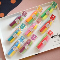 Japanese Cherry Blossom Triangle not stained with oily wax pen Fluorescent Pen Mark Pen FOCUS THREE COLOR SUIT