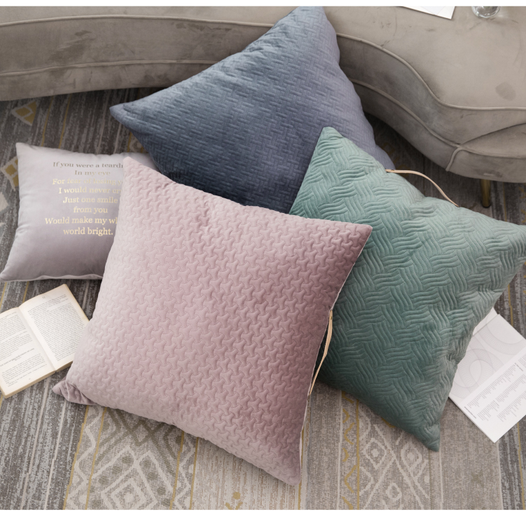 Forhome Bắc Âu in gối gối sofa phòng khách lớn gối phòng ngủ giường nhung nhung - Trở lại đệm / Bolsters Gối ngủ văn phòng mua ở đâu