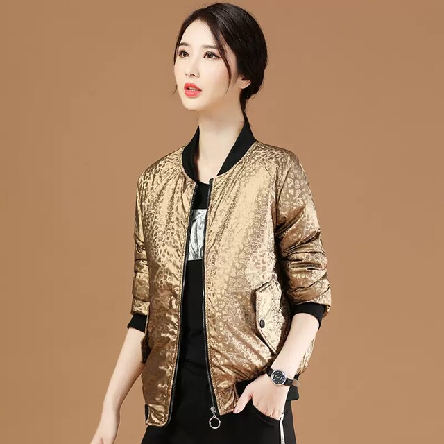 casual jacket korean style loose warm cotton padded mid length