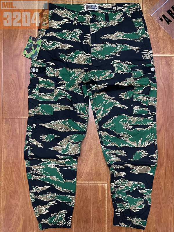 In-Stock Discount Bape Tiger Camo 6 Pocket Jogger Pant Tiger Print Camouflage Cargo Pants