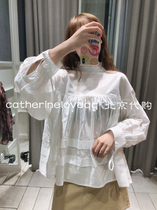 Special price SLY domestic frill stand collar loose top 030DAA30-4350 tag 698