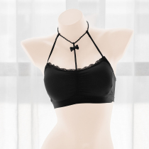 Spring and summer beating bottom wrapped in chest machine pearl neck ring hanging neck and beauty back harness vest with a hitch-wearing underwear