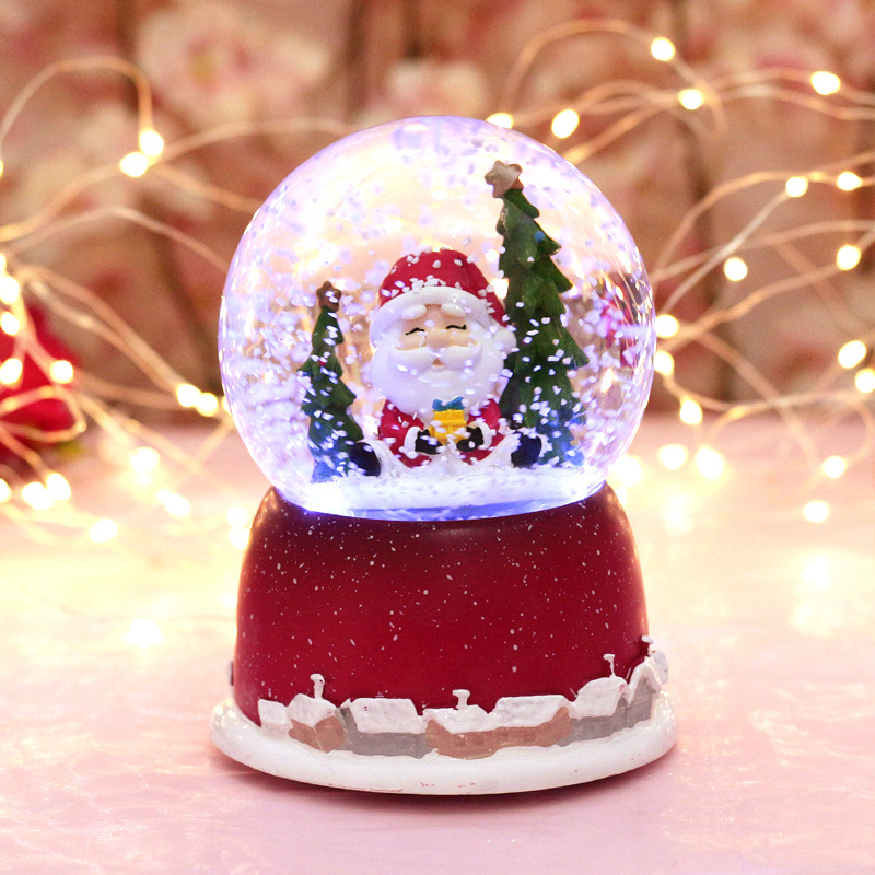 Kindergarten primary school students Christmas gifts Children's Day Crystal ball Music box luminous ornaments Children's Birthday gifts for women