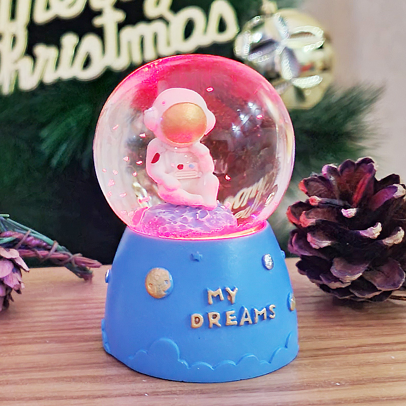 JE ROU Astronaut water crystal ball luminous shyfriend gaokao high school students day gift giving classmates graduation gift women