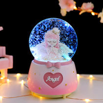 JE ROU luminous princess crystal ball luminous music box 10 years old for girls birthday graduation gift sister