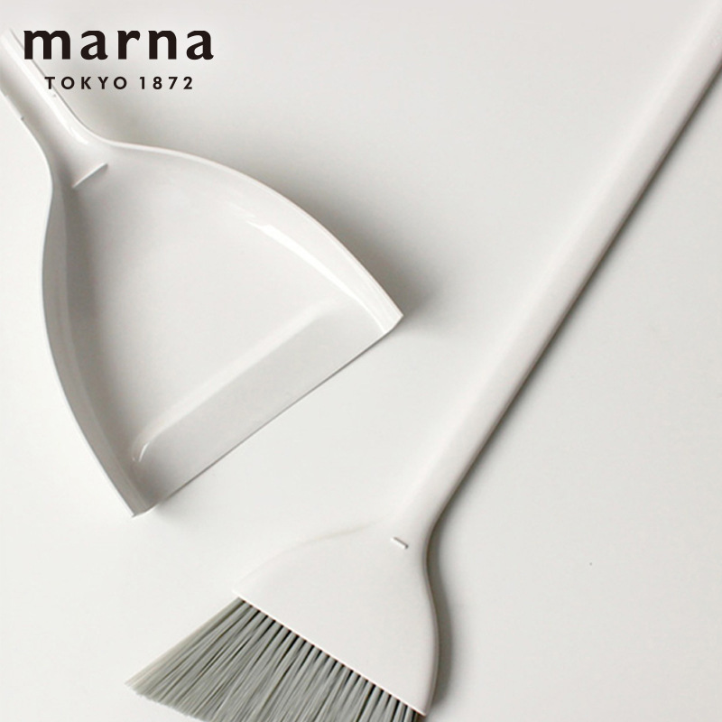 Marna Standing Broom Set for Sweeping, Non-Stick Hair Broom, Dustpan, Garbage Shovel, Simple Household Use