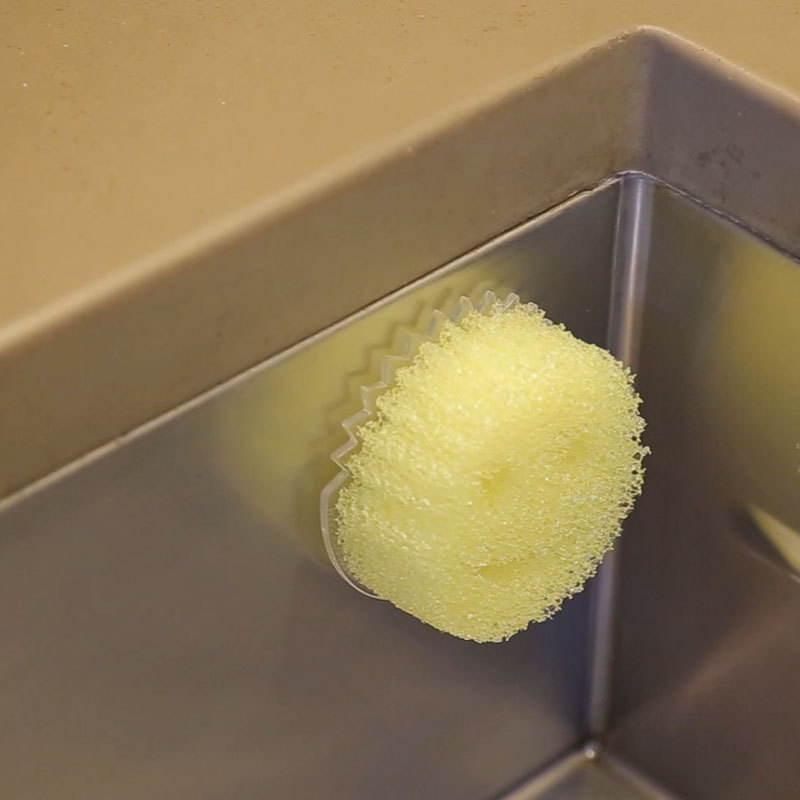 Smiley Face Scrubber Storage Rack Scrubdaddy American Kitchen Cleaning Sponge Base Sink Suction Cup Holder Draining Rack