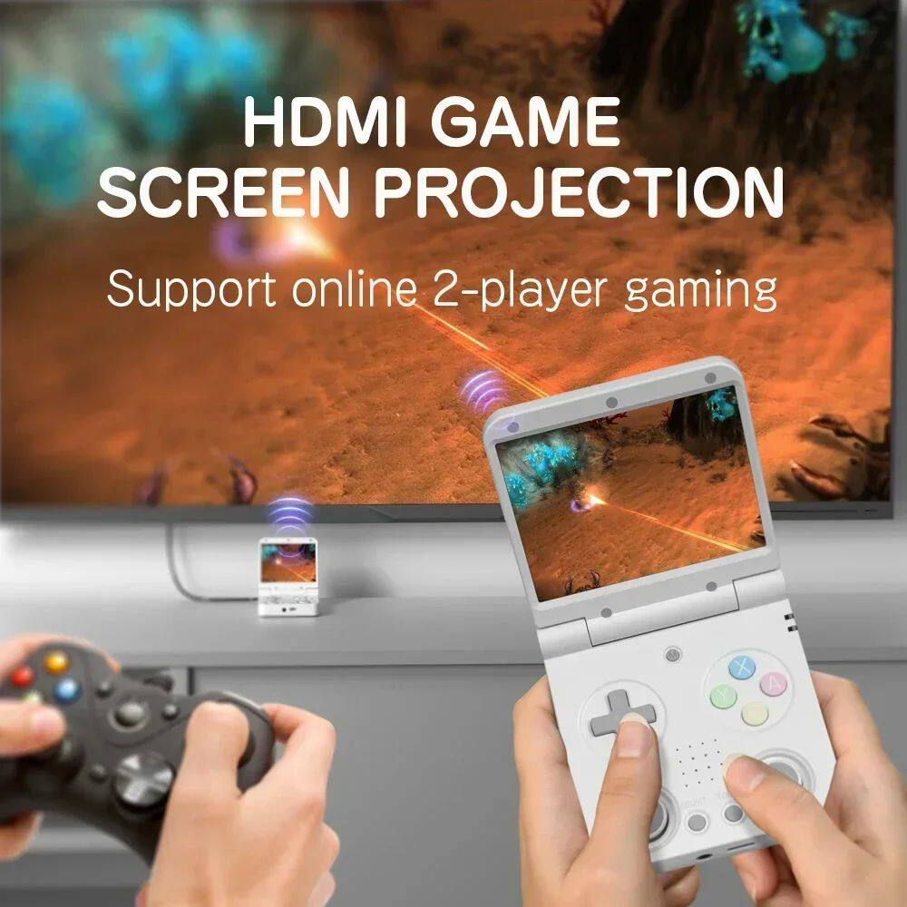 Игровая приставка PSP miyoo flip v2 handheld game players 3.5'' ips screen linux s Arplaytiong