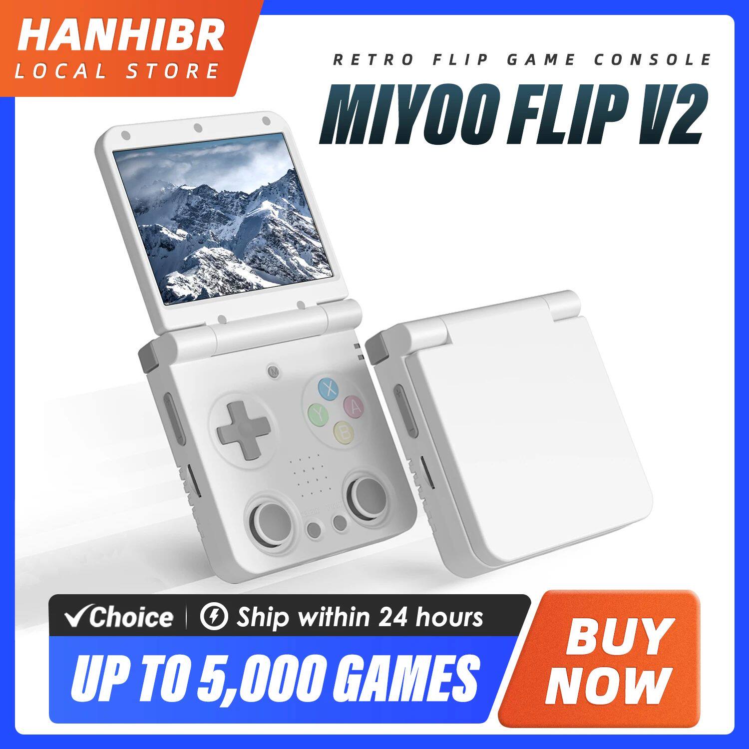 Игровая приставка PSP miyoo flip v2 handheld game players 3.5'' ips screen linux s Arplaytiong