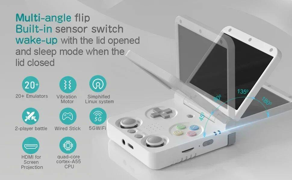 Игровая приставка PSP miyoo flip v2 handheld game players 3.5'' ips screen linux s Arplaytiong