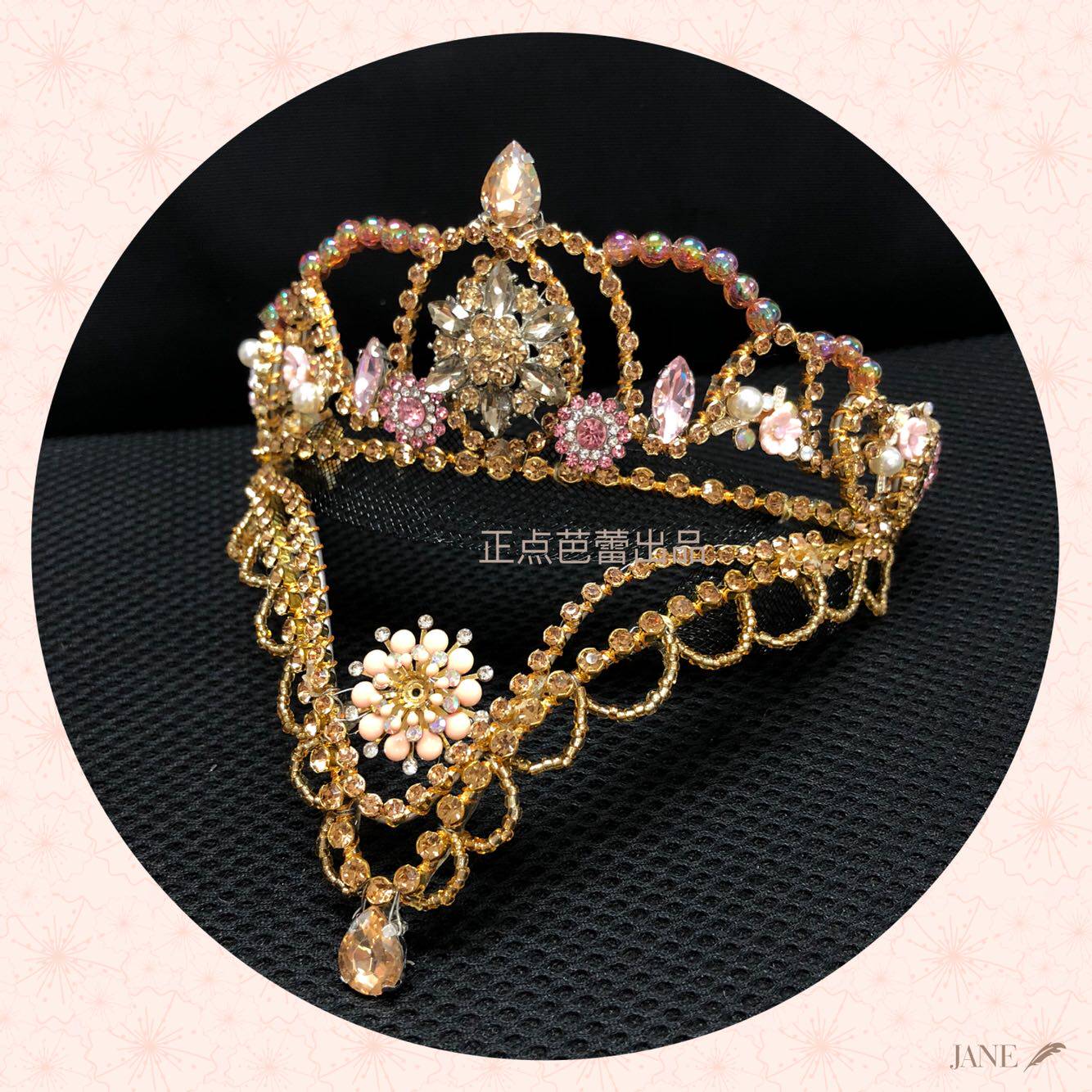 Positive Point Ballet Out Sleeping Beauty Professional Headwear Crown Handmade Ballet Performance Headwear