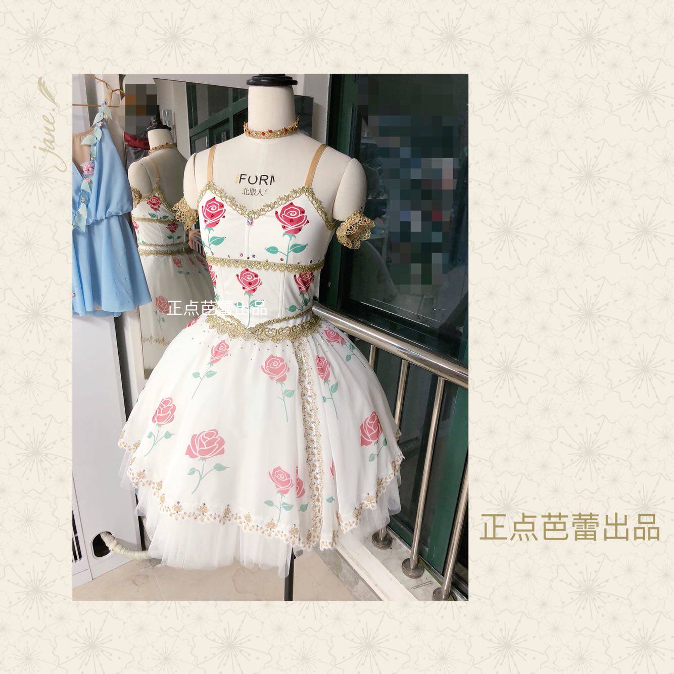 Positive Point Ballet Out professional Two style tutu Tailored Ballet Costume Flower Gods and other classical ballet Out of service