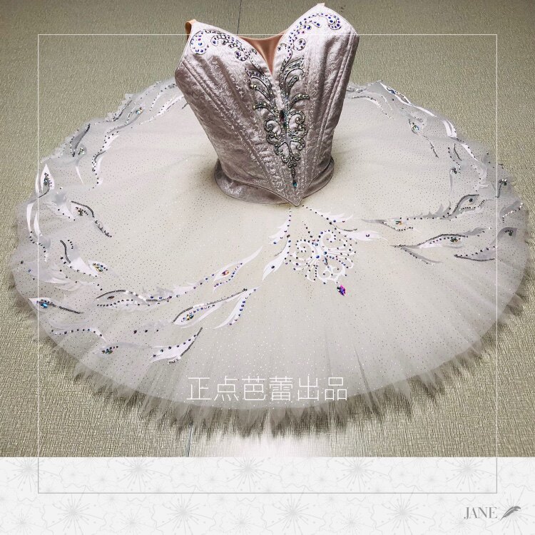 Positive Point Ballet Out professional Two style tutu Tailored Ballet Performance Pan Skirt Classical Ballet White Swan