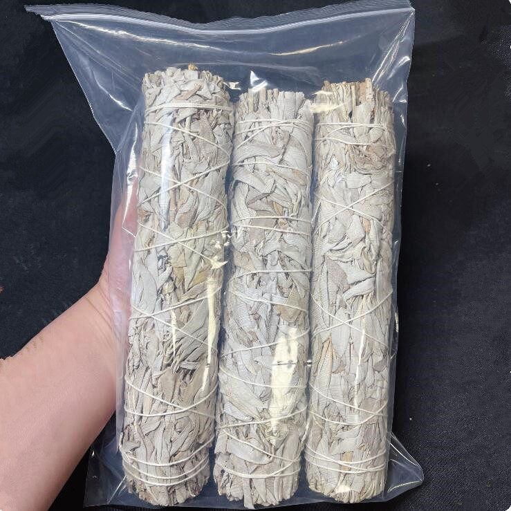 White Sage Grass Leaf Bale White Sage Sage Bagged White Smoke Intense Smoke-Smoke High Quality Practical Home Cleaning Up Room