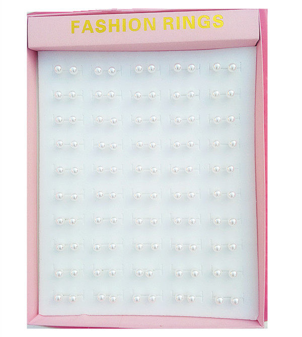 Bride factory direct selling temperament simple hypoallergenic plastic needle a whole box of pearl earrings earrings street stall supply
