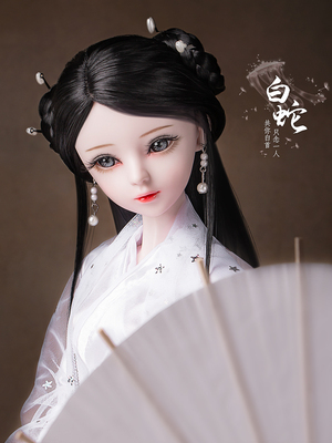 taobao agent Baby Love Simulation Ancient White Snake Driven Ancient Princess Gufeng White Lady 60 cm doll toys doll