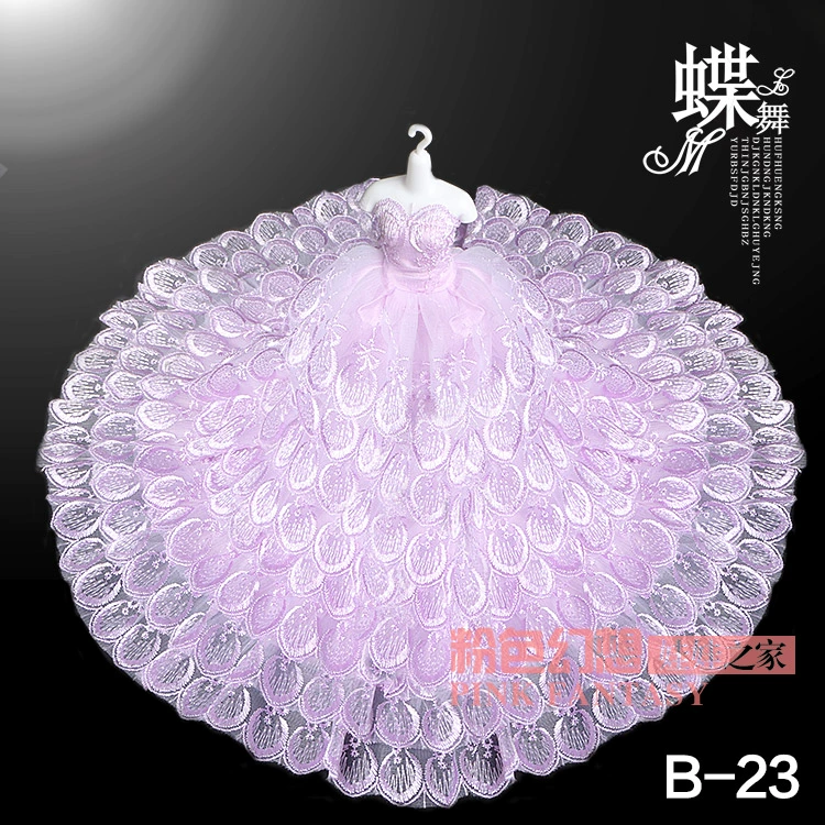Váy búp bê có thể được sử dụng phụ kiện 1/6 bé xinh đẹp kiểu váy ống top váy cưới lãng mạn búp bê anna