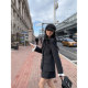 Slim waist-length suit for straight shoulder woolen jacket
