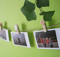 lomo card custom photo making birthday card diy bookmarking for delivery clip and hemp rope promotion