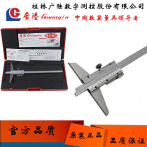 Guilin Guanglu Vernier Depth Scale Stainless Steel Depth Caliper Measuring Depth Caliper 0-150-200-300mm