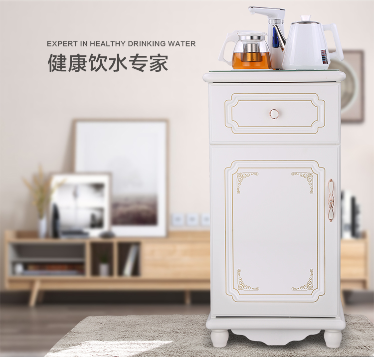 máy lọc nước mutosi Máy pha trà nóng lạnh kép sử dụng trong nhà gỗ phong cách châu Âu thông minh dọc tủ trà Bắc Âu nước uống tự động máy lọc nước ion