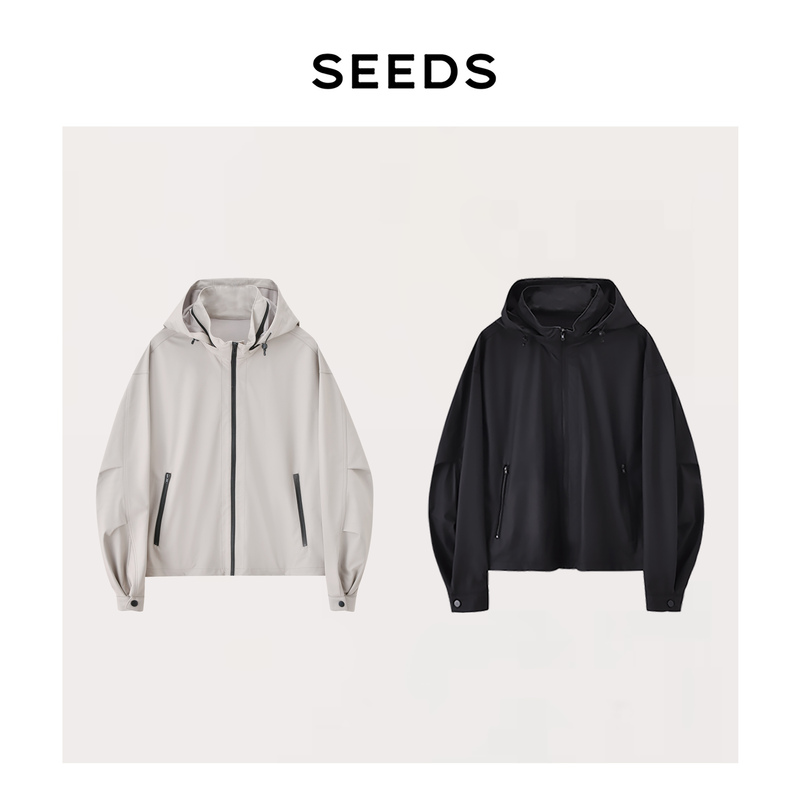[Air Leather Jacket] Seeds Paper-Thin Leather Jacket~ Ultra-Lightweight Composite Sheepskin Stand Collar Genuine Leather Jacket