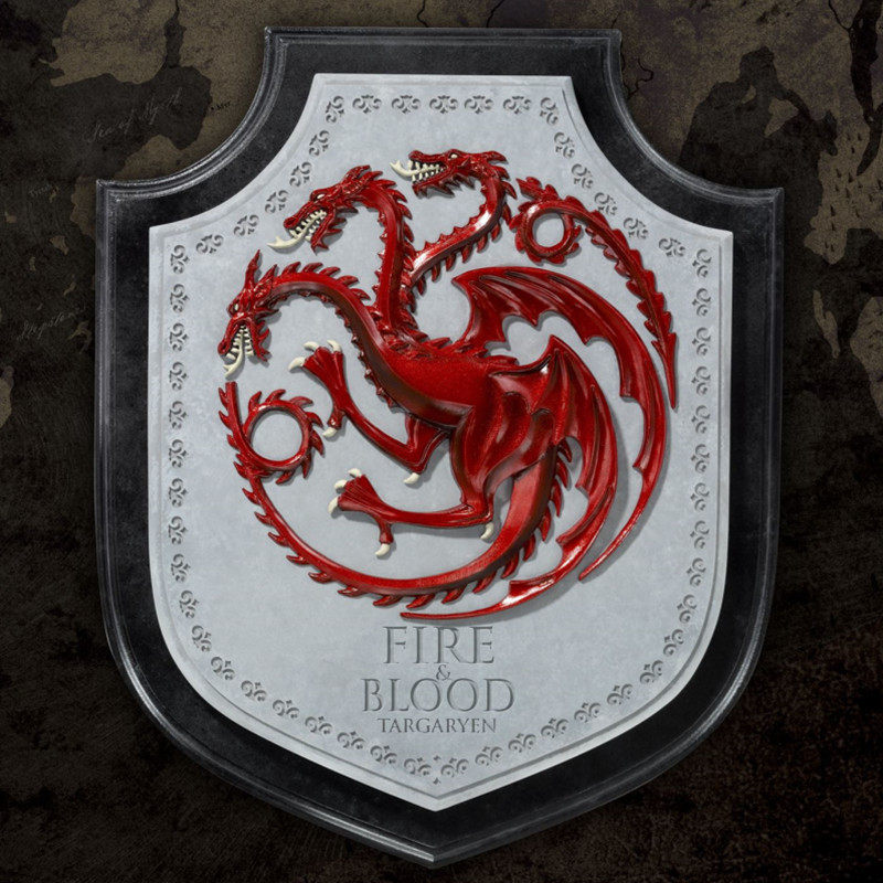 American Genuine Rights Gaming Perimeter Ice & Fire Song Tangellian Family Badge Wall Sticker Wall Decoration