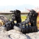 Черный склон каблука-туал.