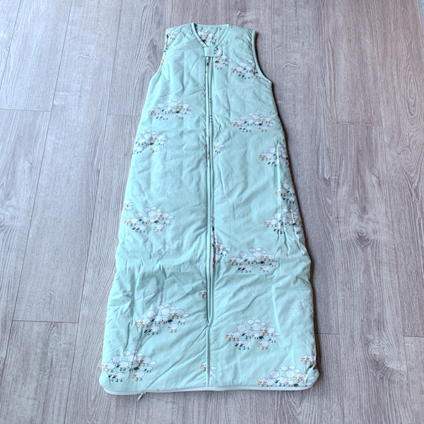 () All cotton organic cotton quilted double layer of feather cotton vest sleeping bag anti-kick sleeping bag goat 2-6 years old