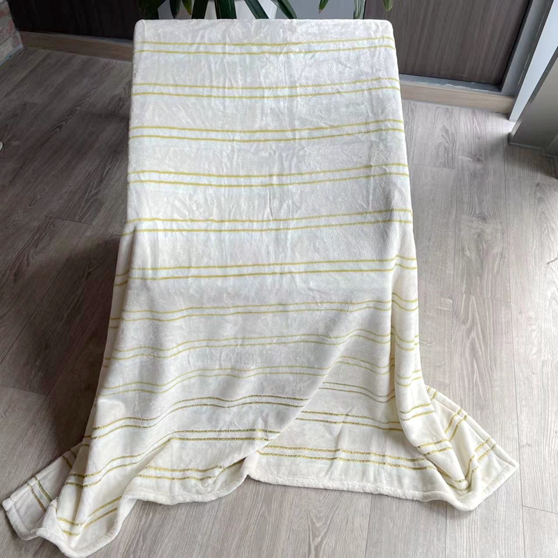 High weight special craft striped pink flannel blanket nap blanket sofa blanket single cover blanket