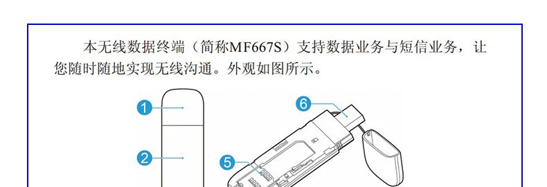 ZTE MF667S Unicom 3G card mạng không dây thiết bị 21 M giao diện USB tốc độ cao dữ liệu thiết bị đầu cuối thẻ