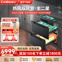 Herbalong Cyclone TQ5W embedded disinfection cabinet home kitchen innovative magnetic knife holder two-star hot air drying