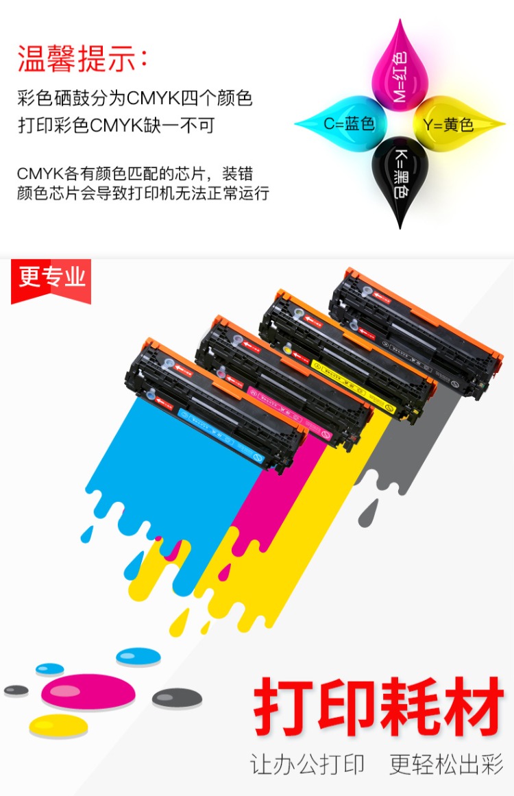 Họa sĩ áp dụng hộp mực HP1215 M251N hp200 Canon 7100cn CF210A CP1215 M276nw - Hộp mực hộp mực 35a