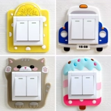 Мультяшный переключатель, креативный защитный чехол на стену для гостиной, настенное современное бра для спальни, простой и элегантный дизайн