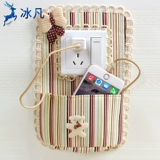 Ткань, переключатель, креативный защитный чехол на стену для гостиной для спальни, современное ювелирное украшение, европейский стиль, простой и элегантный дизайн