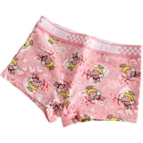 Трусы, хлопковые розовые мультяшные дышащие комфортные антибактериальные штаны