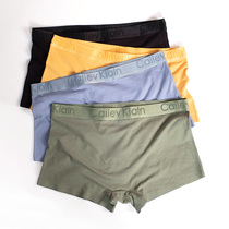 les handsome t flat corner briefs female pure cotton breathable antibacterial pants head medium-high waist movement pure color no-scarred four-corner shorts