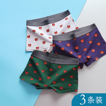 New underwear womens pure cotton les handsome t unisex large size sports boxer square antibacterial underwear cartoon print trendy