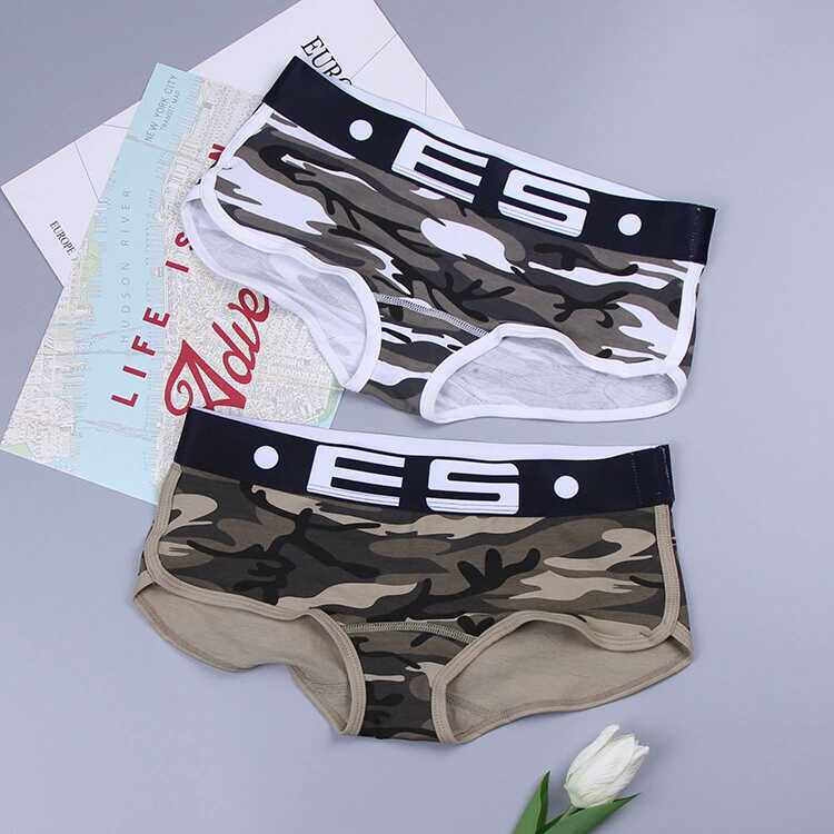 Disrupt cleaning of pure cotton underwear lesser T underpants neutral wide - edge camouflage girl shorts