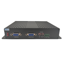 Uncompressed high-definition VGA video optical transceiver with loop-out DVI interface audio optional KVM mouse and keyboard
